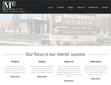 Tablet Screenshot of mcanawconstruction.com